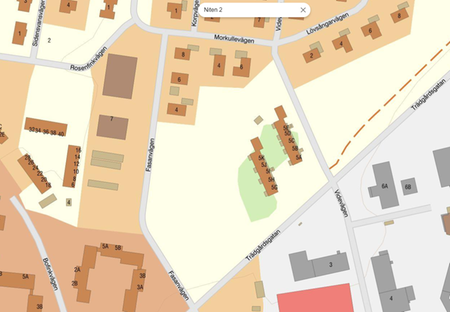 Kartbild som visar fastigheten Niten 2 i Hallstahammar